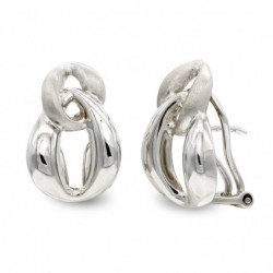 18K PENDIENTES ORO BLANCO...