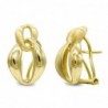 18K PENDIENTES ORO ROJO MATE Y BRILLO