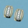 18K PENDIENTES BICOLOR PRESION