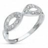 18K SORTIJA ORO BLANCO JUEGO NOVIA ANCHO 6 MM CIRCONITAS