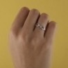 18K SORTIJA ORO BLANCO JUEGO NOVIA ANCHO 6 MM CIRCONITAS