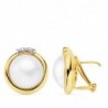 18K PENDIENTES PERLAS JAPONESAS 17 X 16 MM.