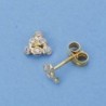 18K PENDIENTES ORO AMARILLO TRIANGULO. 6 X 6 MM.