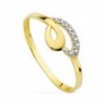 18K SORTIJA COMUNION BICOLOR CIRCONITAS