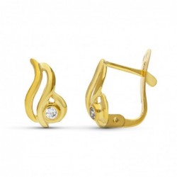 18K PENDIENTES ORO AMARILLO...