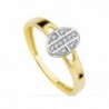 18K SORTIJA COMUNION BICOLOR CIRCONITAS