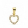 18K COLGANTE CORAZON CIRCONITAS 8 CM