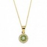 18K GARGANTILA COLLAR ORO AMARILLO REDONDO PIEDRA VERDE 7 MM CADENA 45 CM.