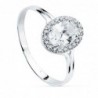 18K SORTIJA ORO BLANCO OVAL CIRCONITAS 10 X 8MM.